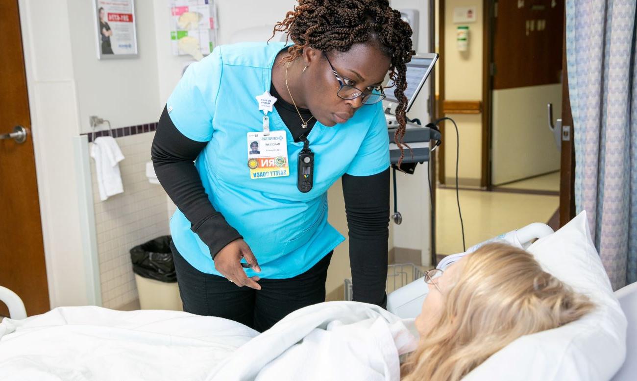 Photo of Marceline with patient